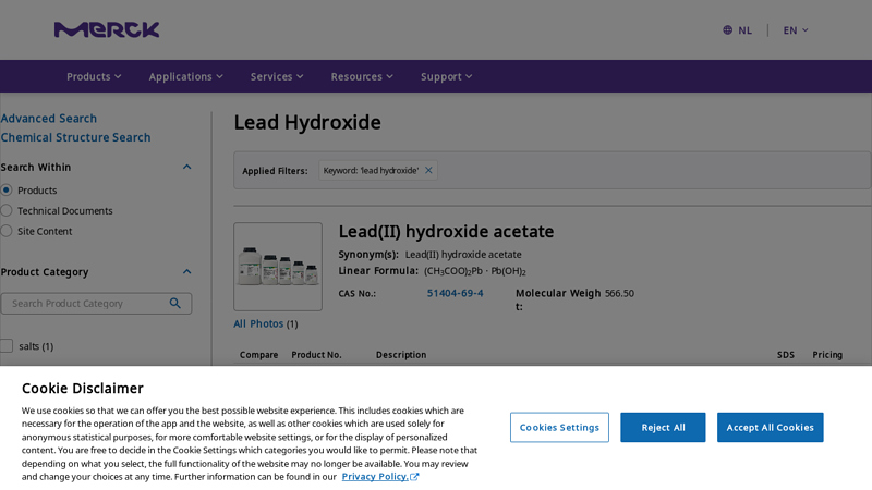 Lead hydroxide