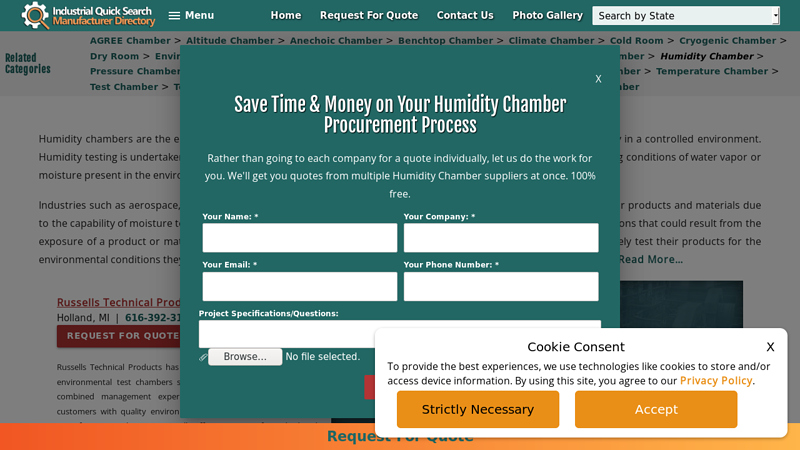Leading Humidity Chamber Manufacturers