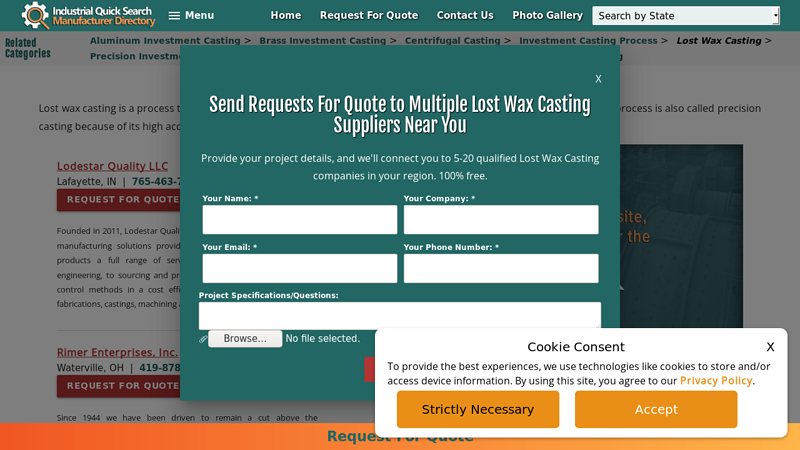 Leading Lost Wax Casting Companies