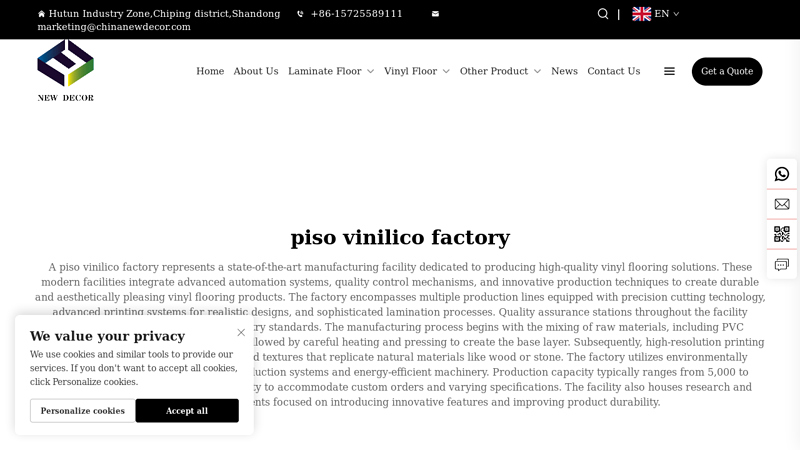 Leading Piso Vinilico Factory with Advanced Technology and ...