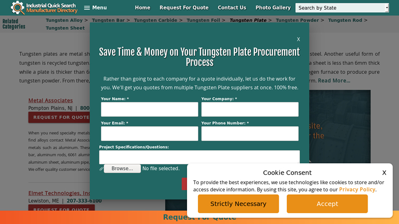 Leading Tungsten Plate Manufacturers