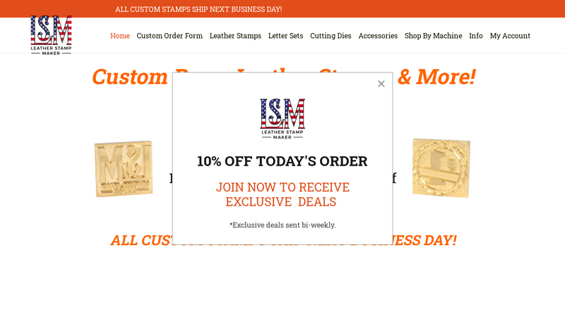 Leather & Custom Brass Stamps by Leather Stamp Maker