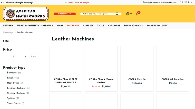 Leather Machines & Tools
