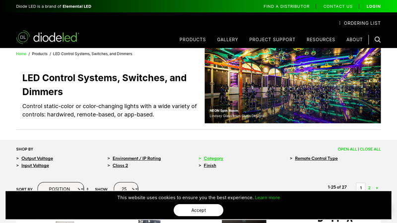 LED Control Systems, Switches, and Dimmers