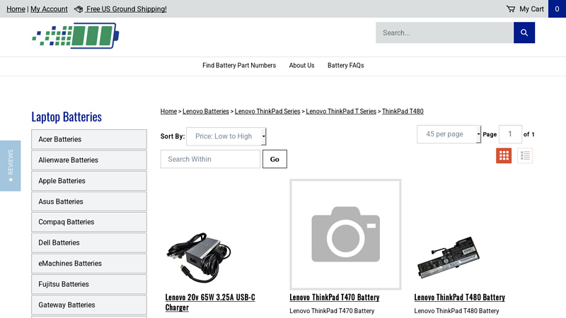 Lenovo ThinkPad T480 Batteries