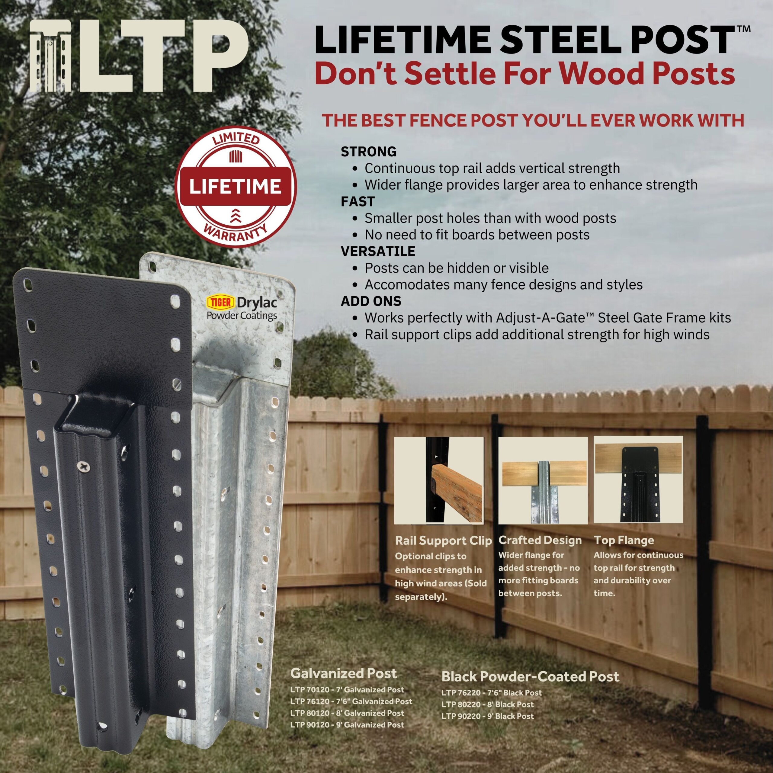 Lifetime Steel Post®