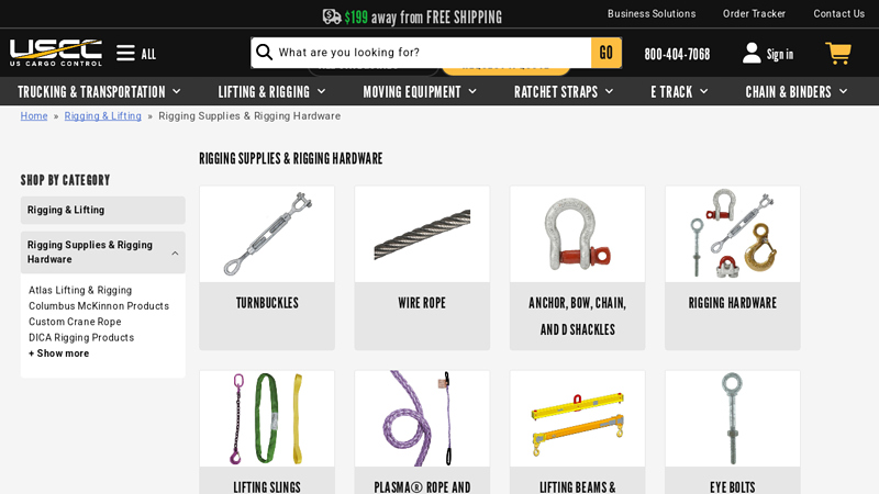 Lifting and Rigging Hardware