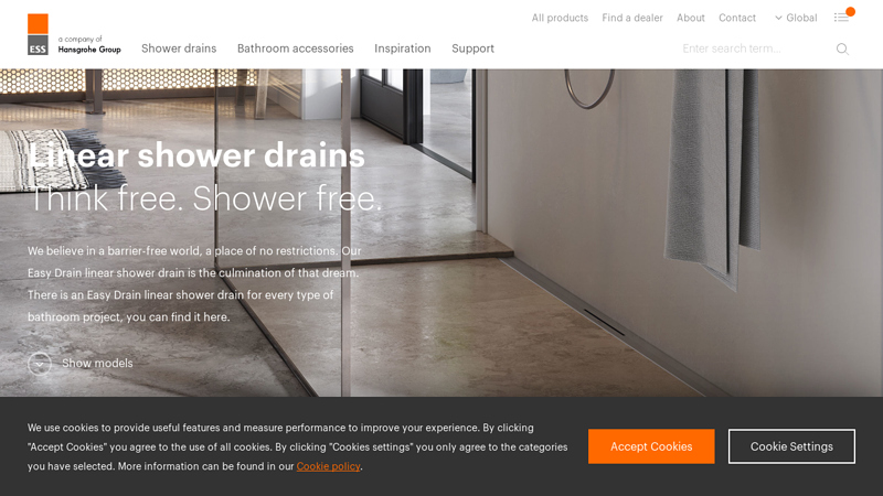 Linear shower drains