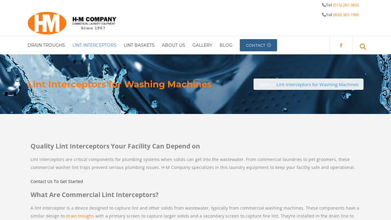 Lint Interceptors for Washing Machines