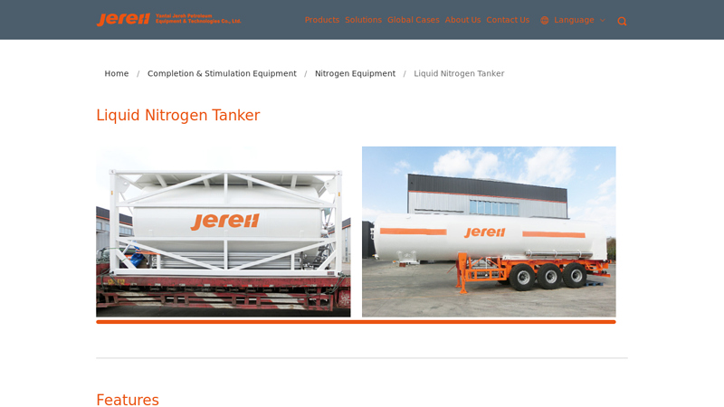 Liquid Nitrogen Tanker _Jereh Oilfield Equipment