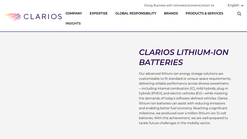 Lithium-Ion Low-Voltage Automotive Batteries