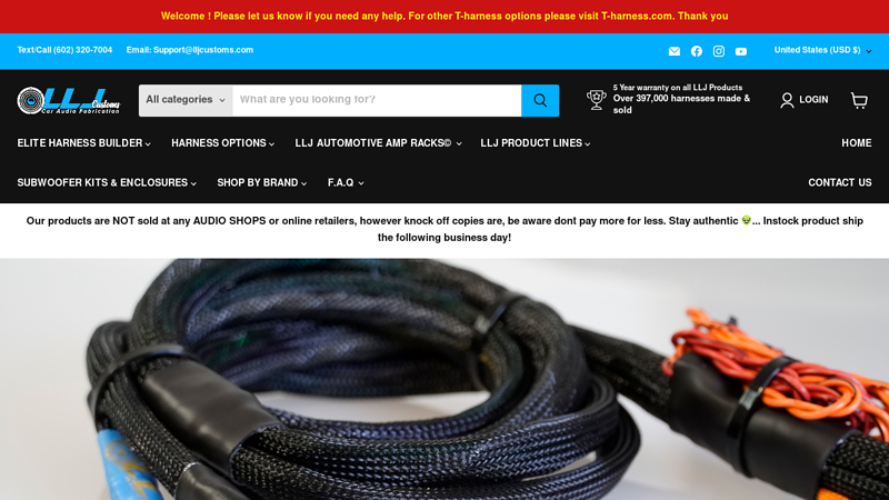 LLJ Customs Elite Harness System