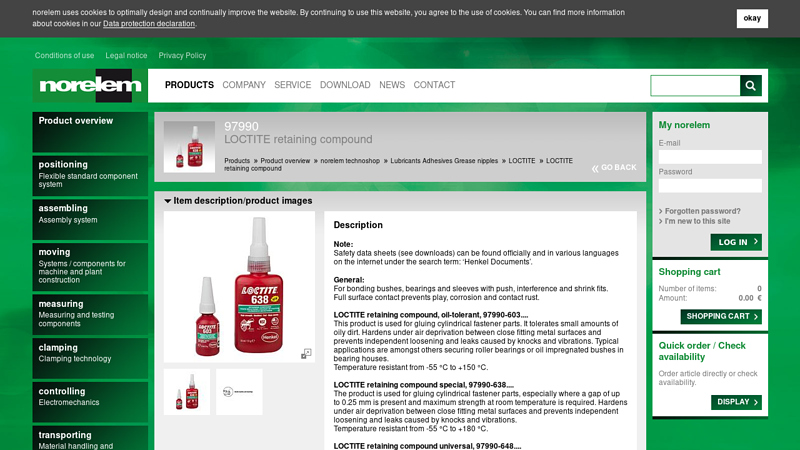 LOCTITE retaining compound