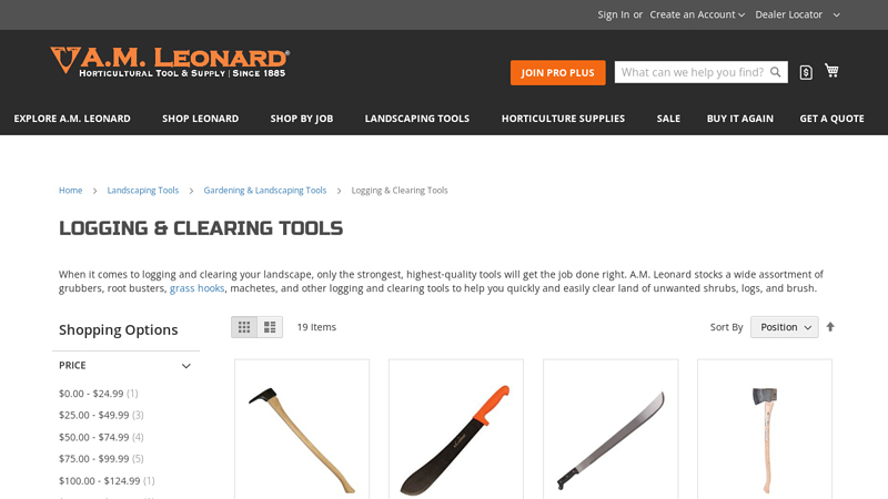 Logging & Clearing Tools: Heavy-Duty Land Clearing