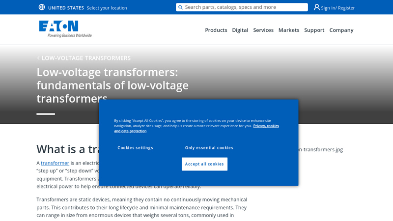 Low-voltage transformer fundamentals