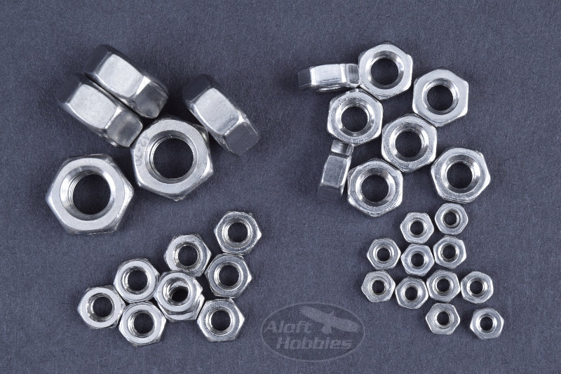 M2 x .4mm Hex Nuts A2 Stainless Steel 50 Pcs.