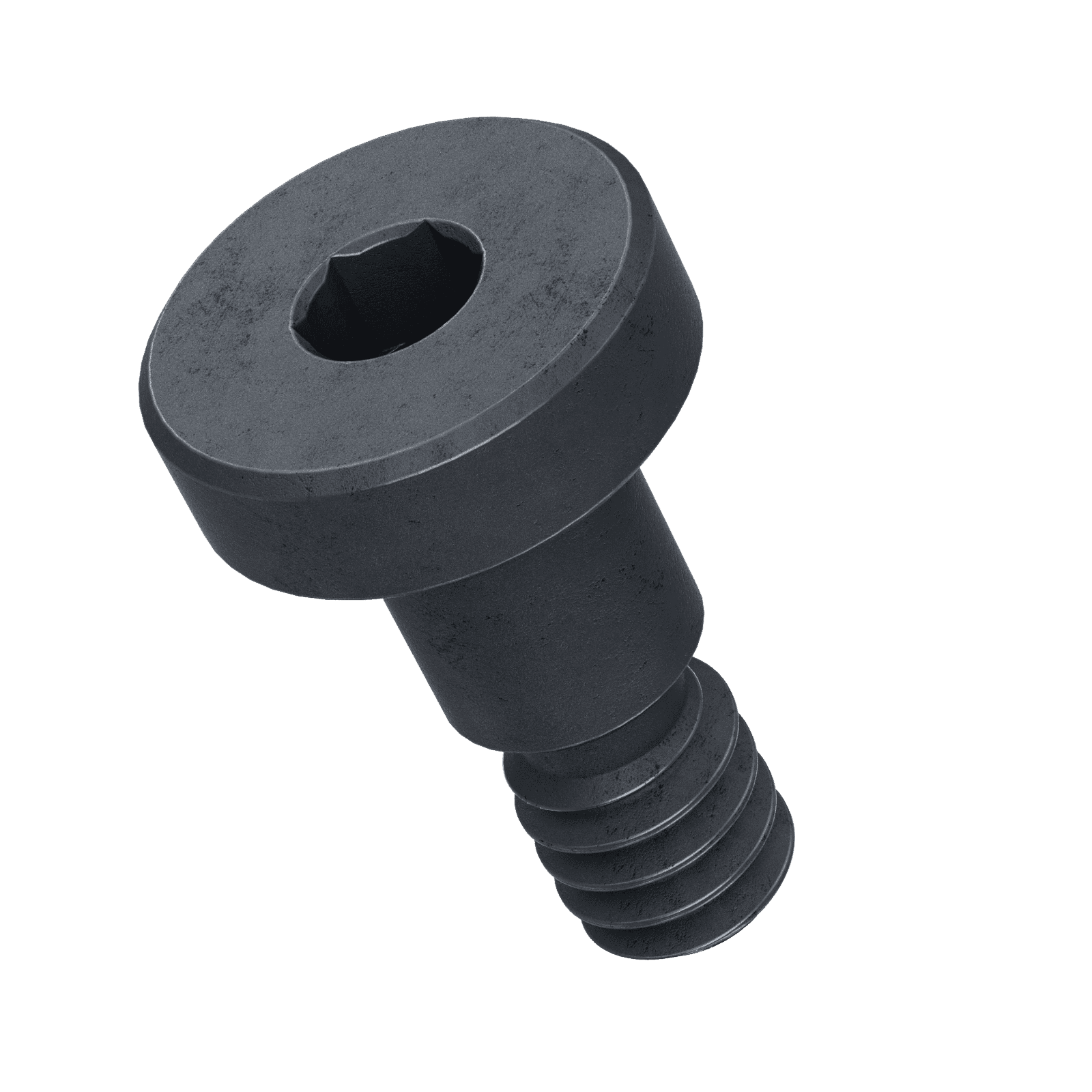 M4 x 20mm ultra low head 316 black Stainless Steel shoulder bolts A4