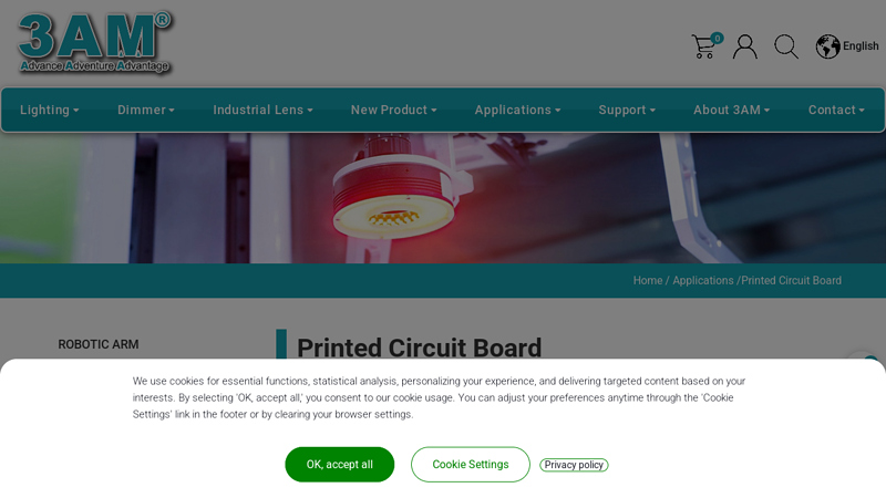 Machine Vision LED Lights Solutions for Printed Circuit Board