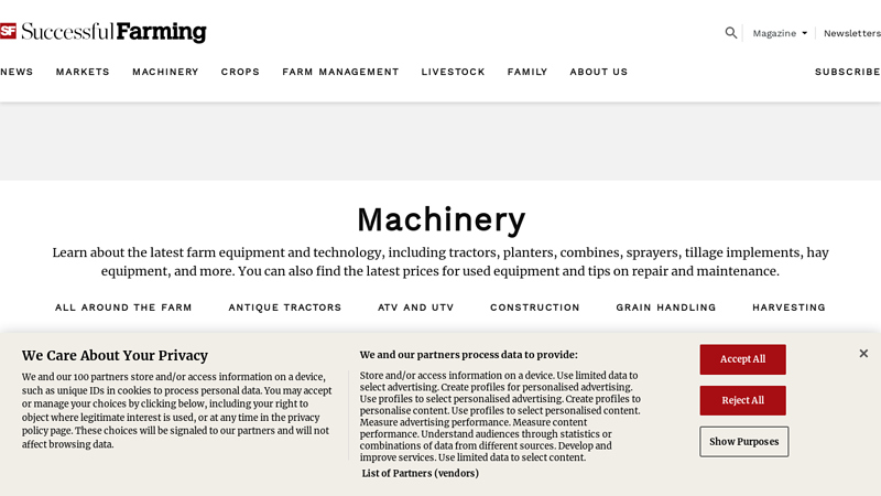 Machinery