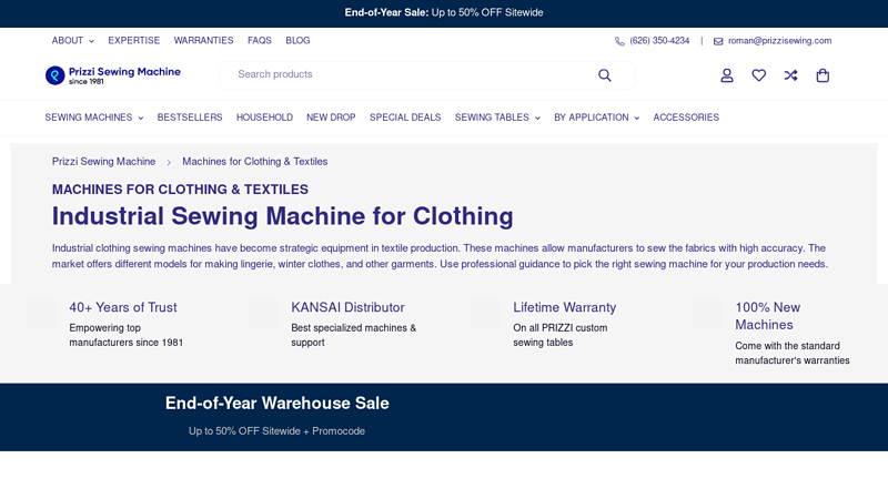 Machines for Clothing & Textiles