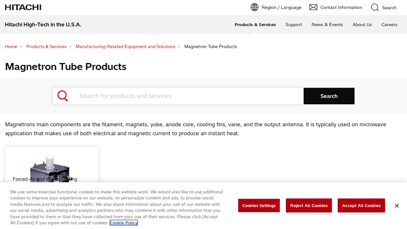 Magnetron Tube Products : Hitachi High