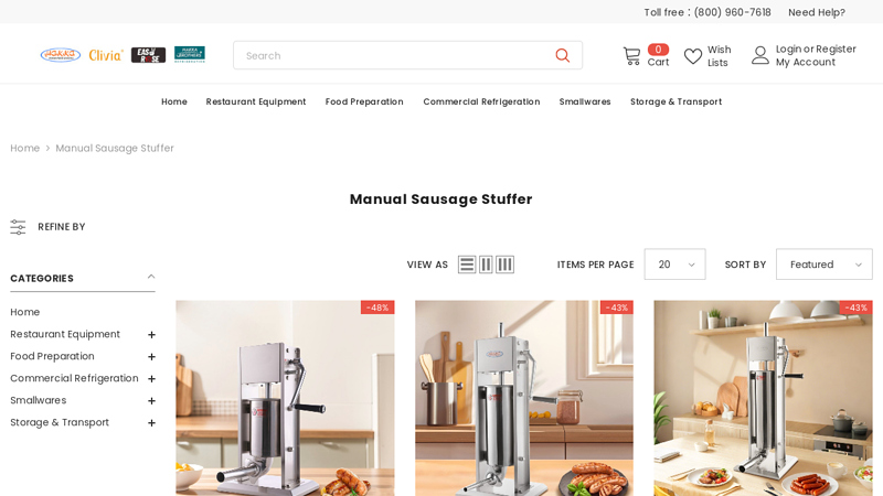 Manual Sausage Stuffer 3L-15L