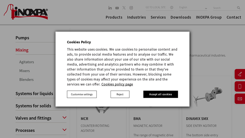 Manufacturer of Agitators and Mixing Equipment