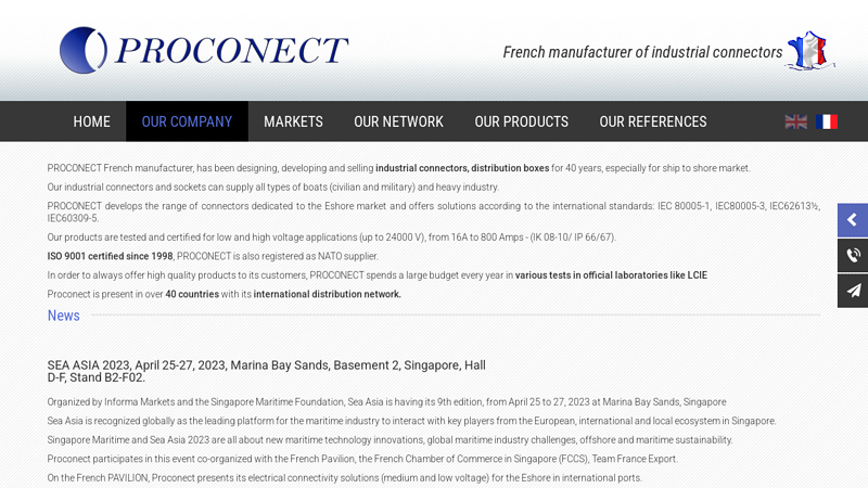 Manufacturer of industrial plugs and sockets