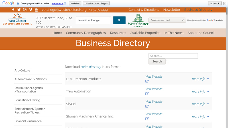 Manufacturing Business Directory