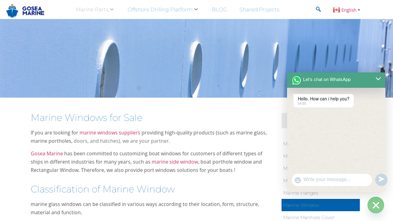 Marine Window Supplier