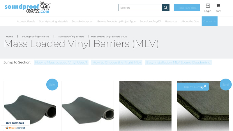 Mass Loaded Vinyl (MLV) Sound Barriers