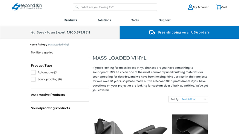 Mass Loaded Vinyl (MLV) Soundproofing