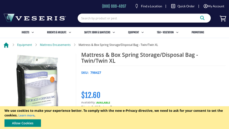 Mattress & Box Spring Storage/Disposal Bag