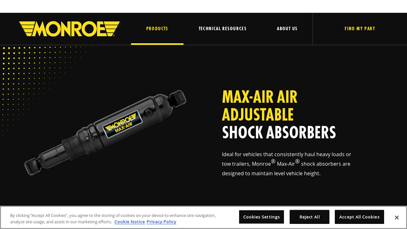 Max-Air Adjustable Air Shocks for Towing