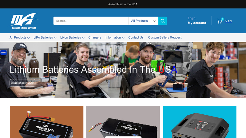 MaxAmps Lithium Batteries: LiPo Batteries