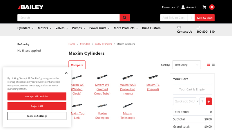Maxim Hydraulic Cylinders