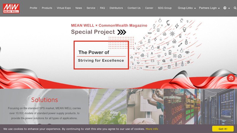 MEAN WELL Switching Power Supply Manufacturer