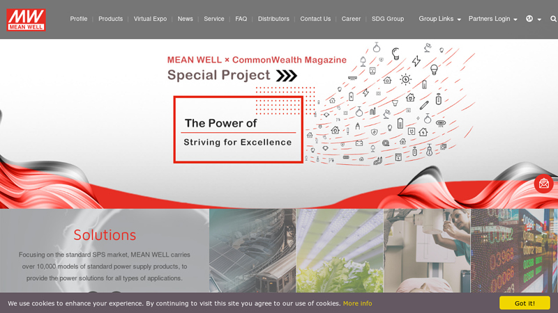 MEAN WELL Switching Power Supply Manufacturer