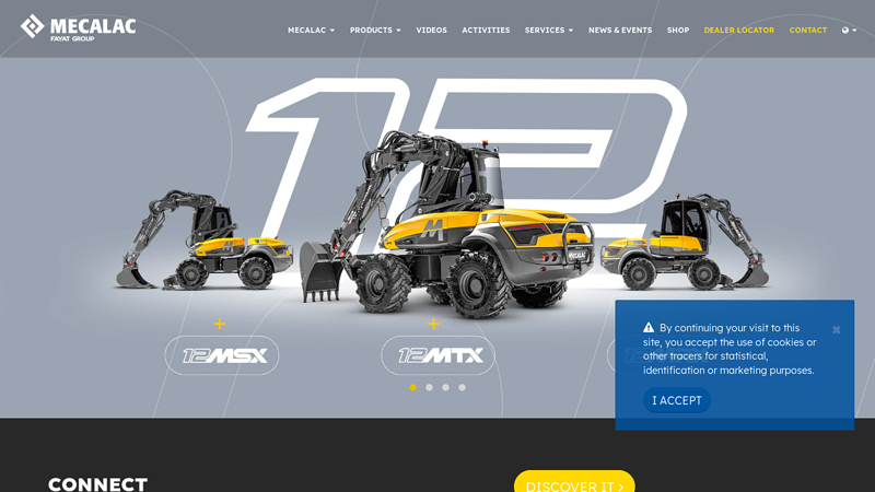 MECALAC, Excavators, Loaders, Backhoe Loaders, Dumpers and ...