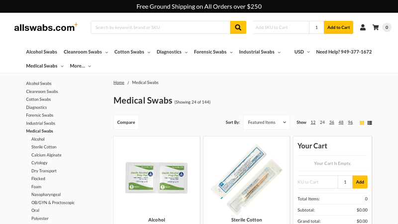 Medical Sterile Swabs