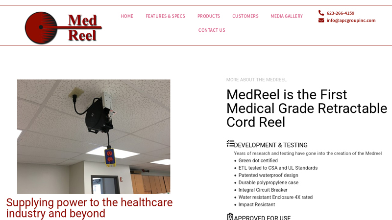 Medreel Features and Specifcations