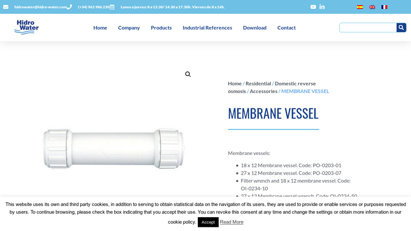 MEMBRANE VESSEL