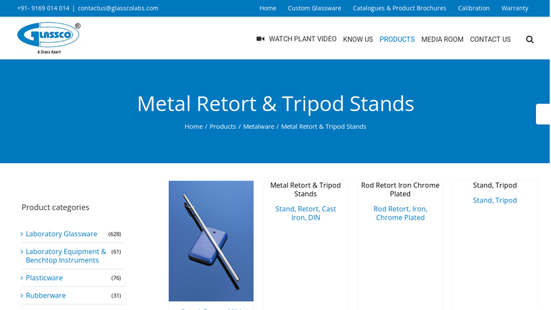 Metal Retort & Tripod Stands