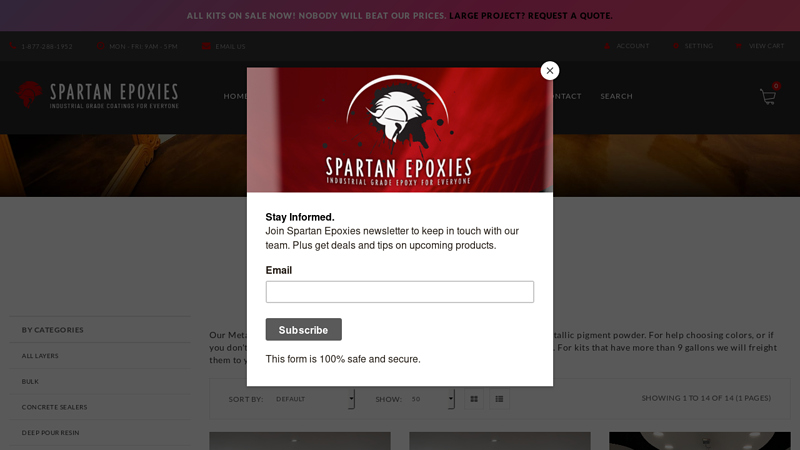 Metallic Epoxy Floor Kits