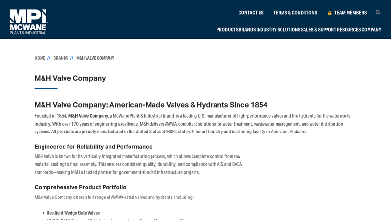 M&H Valve Company