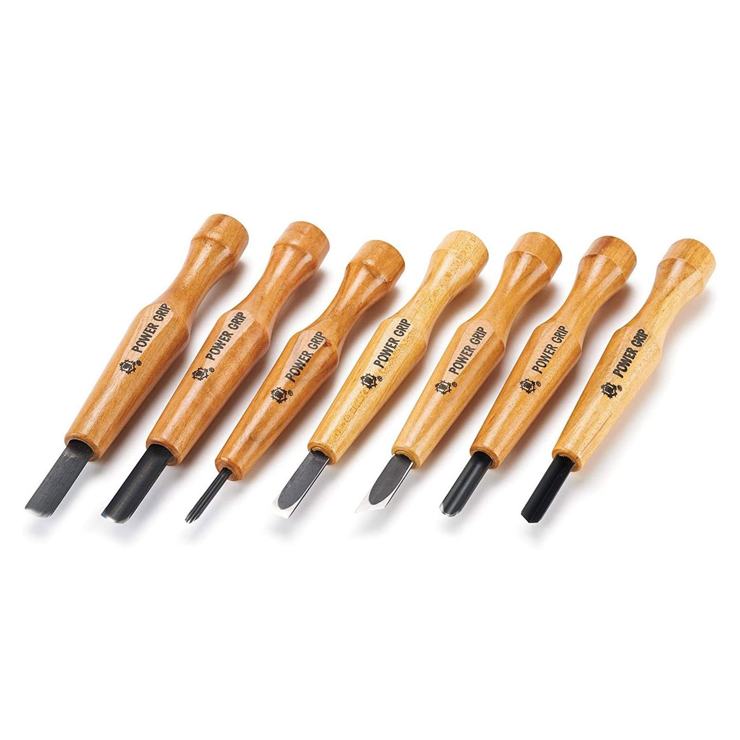 Mikisyo Power Grip Carving Tools, 7 Piece Set (Japan Import)