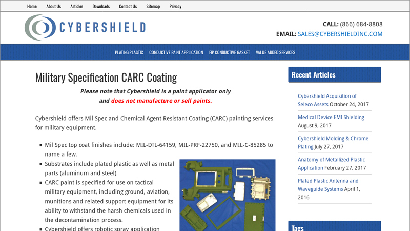 Military Specification CARC Coating