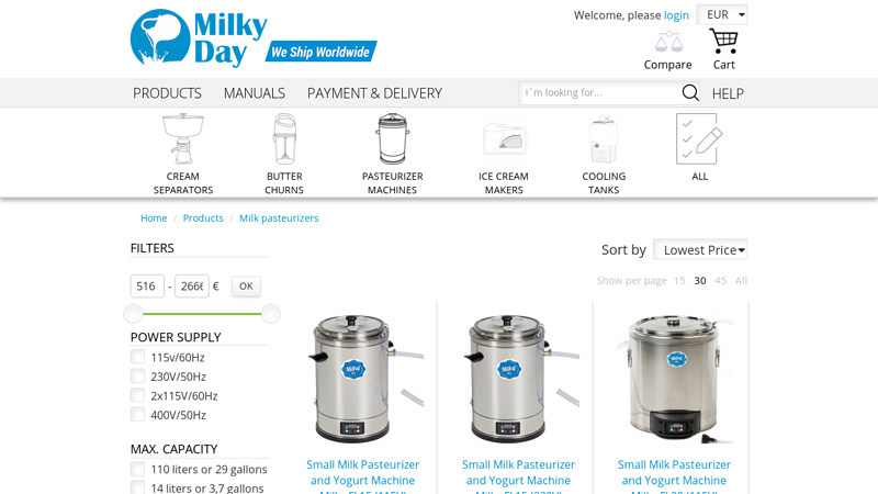 Milky Day: #1 Milk Pasteurizer Online Store
