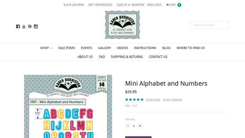 Mini Alphabet and Numbers