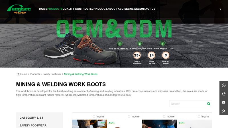 Mining & Welding Work boots